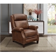 Pemberly Row Power Recliner with Power Head Rest in Worthington Cognac