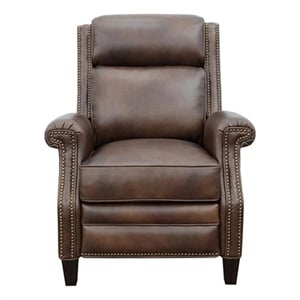 Pemberly Row Power Recliner with Power Head Rest in Worthington Cognac