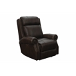 Pemberly Row Big and Tall Power Recliner with Power Head Rest in Ashford Walnut