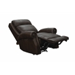 Pemberly Row Big and Tall Power Recliner with Power Head Rest in Ashford Walnut
