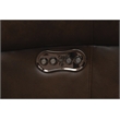 Pemberly Row Big and Tall Power Recliner with Power Head Rest in Ashford Walnut