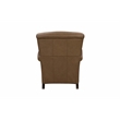 Pemberly Row Premium Push Thru The Arms Recliner in Hillwood Toffee