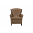 Pemberly Row Premium Push Thru The Arms Recliner in Hillwood Toffee