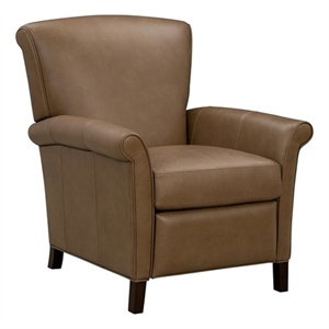 Pemberly Row Premium Push Thru The Arms Recliner in Hillwood Toffee