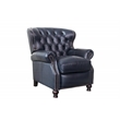 Pemberly Row Premium Push Thru The Arms Recliner in Shoreham Blue