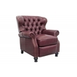 Pemberly Row Premium Push Thru The Arms Recliner in Shoreham Wine