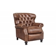 Pemberly Row Premium Push Thru The Arms Recliner in Wenlock Tawny