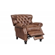 Pemberly Row Premium Push Thru The Arms Recliner in Wenlock Tawny