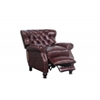 Pemberly Row Premium Push Thru The Arms Recliner in Wenlock Fudge