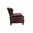 Pemberly Row Premium Push Thru The Arms Recliner in Wenlock Fudge
