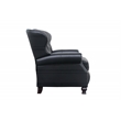 Pemberly Row Premium Push Thru The Arms Recliner in Wenlock Onyx