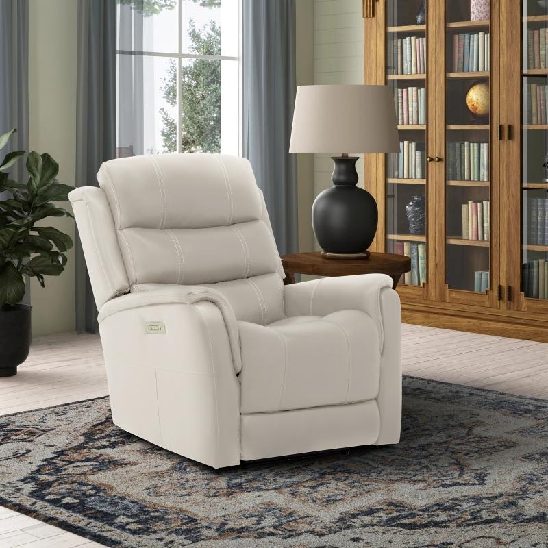 Pemberly Row Triple Power Zero Gravity Recliner in Sorrento Bone