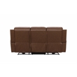 Pemberly Row Zero Gravity Power Reclining Sofa in Homerun Cinnamon