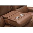 Pemberly Row Zero Gravity Power Reclining Sofa in Homerun Cinnamon