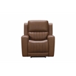Pemberly Row Zero Gravity Power Recliner in Homerun Cinnamon