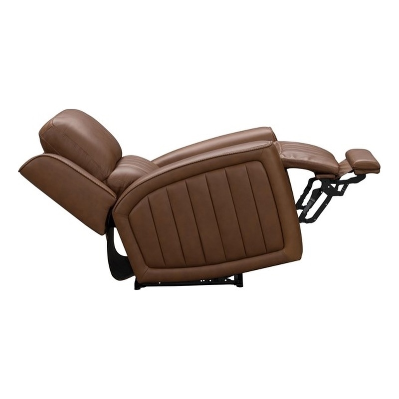 Pemberly Row Zero Gravity Power Recliner in Homerun Cinnamon
