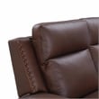 Pemberly Row Power Reclining Sofa with Power Head Rests in Clifton Chocolate