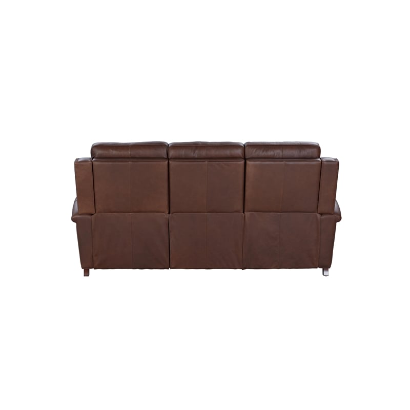 Pemberly Row Power Reclining Sofa with Power Head Rests in Clifton Chocolate