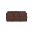 Pemberly Row Power Reclining Sofa with Power Head Rests in Clifton Chocolate
