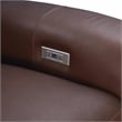 Pemberly Row Power Reclining Sofa with Power Head Rests in Clifton Chocolate