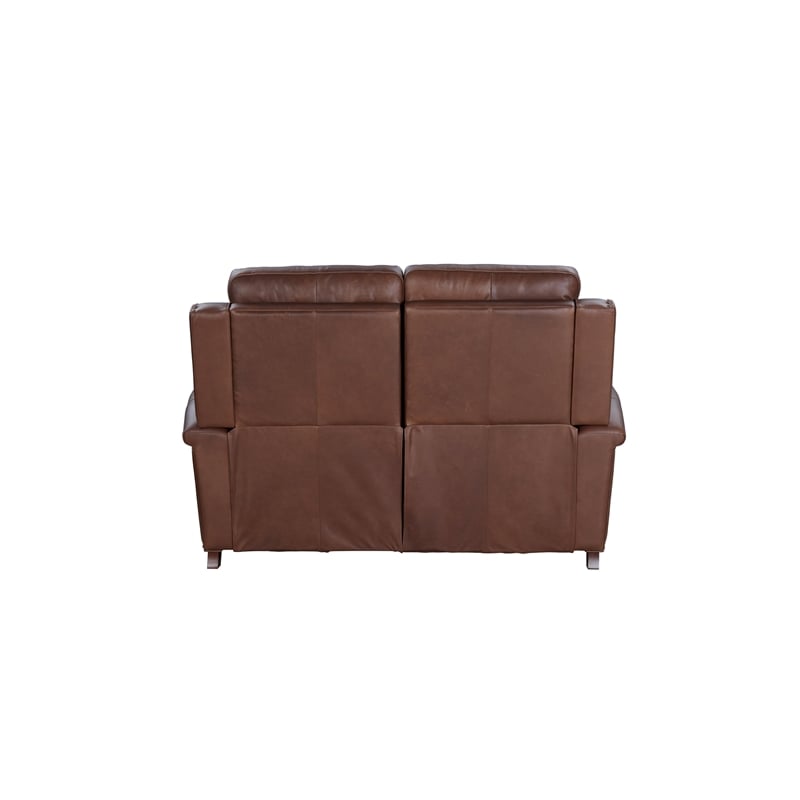 Pemberly Row Power Reclining Loveseat with Power Head Rest in Clifton Chocolate