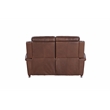 Pemberly Row Power Reclining Loveseat with Power Head Rest in Clifton Chocolate