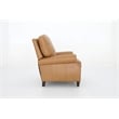 Pemberly Row Premium Push Thru The Arms Recliner in Santa Fe Brandy