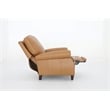 Pemberly Row Premium Push Thru The Arms Recliner in Santa Fe Brandy