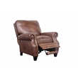 Pemberly Row Premium Push Thru The Arms Recliner in Wenlock Tawny