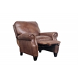 Pemberly Row Premium Push Thru The Arms Recliner in Wenlock Tawny