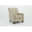 Pemberly Row Premium Push Thru The Arms Recliner in Cashmere Stone