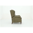 Pemberly Row Premium Push Thru The Arms Recliner in Oasis Olive