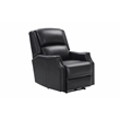 Pemberly Row Big and Tall Power Recliner with Head Rest and Lumbar in Blue