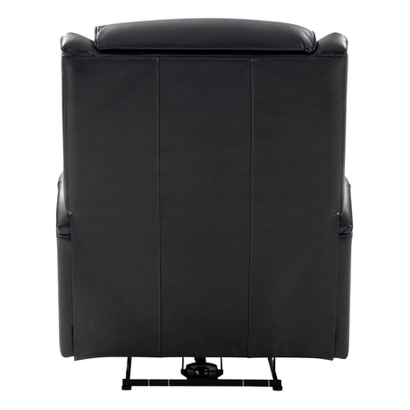 Pemberly Row Big and Tall Power Recliner with Head Rest and Lumbar in Blue