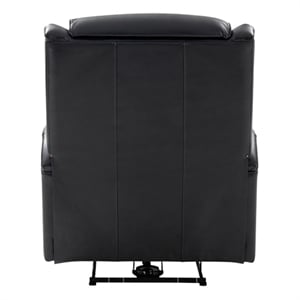 Pemberly Row Big and Tall Power Recliner with Head Rest and Lumbar in Blue