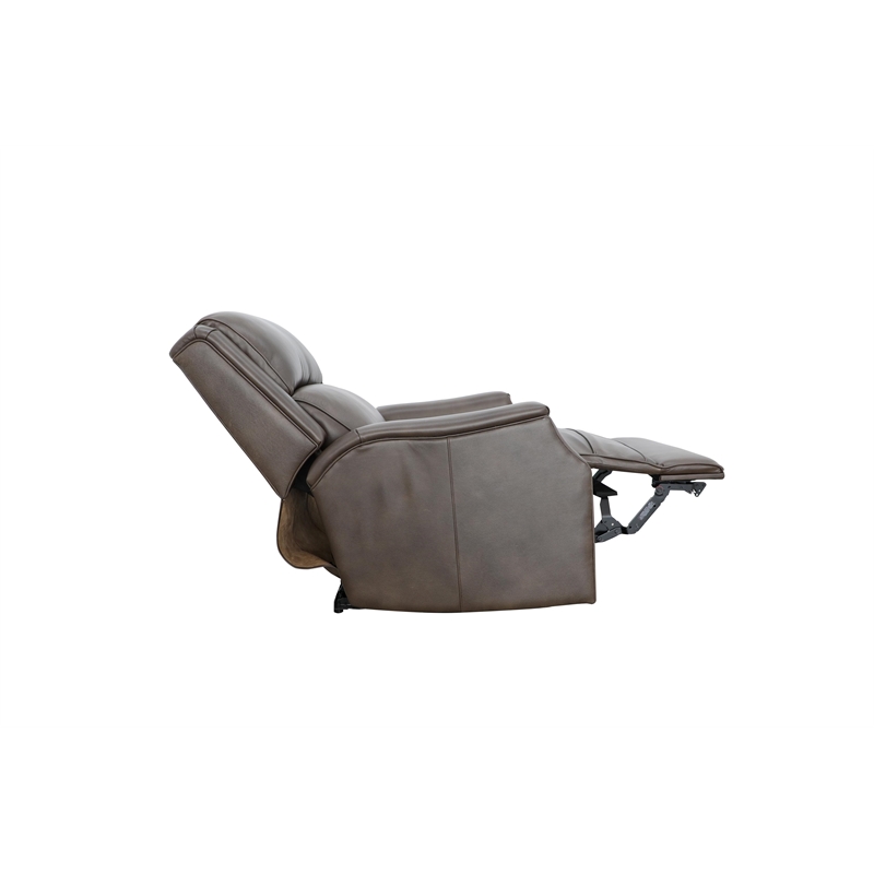 Pemberly Row Big and Tall Power Recliner with Head Rest and Lumbar in Mousse