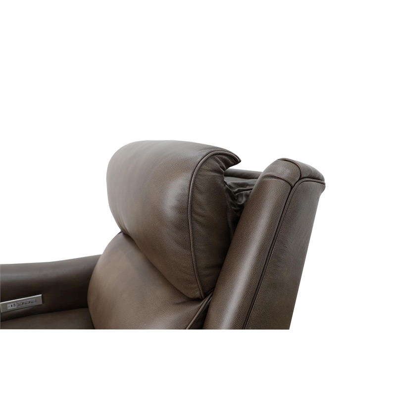 Pemberly Row Big and Tall Power Recliner with Head Rest and Lumbar in Mousse