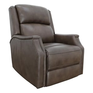 Pemberly Row Big and Tall Power Recliner with Head Rest and Lumbar in Mousse