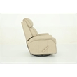 Pemberly Row Premium Swivel Glider Recliner in Cashmere Stone