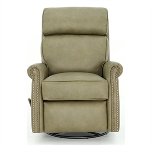 Pemberly Row Swivel Glider Recliner with Storage in Oasis Olive