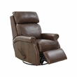 Pemberly Row Premium Swivel Glider Recliner in Ashford Walnut