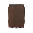 Pemberly Row Premium Swivel Glider Recliner in Ashford Walnut