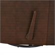Pemberly Row Premium Swivel Glider Recliner in Ashford Walnut