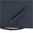 Pemberly Row Premium Swivel Glider Recliner in Barone Navy Blue