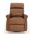 Pemberly Row Swivel Glider Recliner with Storage in Dobbs Saddle