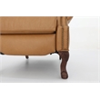 Pemberly Row Premium Push Thru The Arms Recliner in Santa Fe Brandy