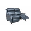 Pemberly Row Power Reclining Loveseat with Head Rests in Shoreham Blue