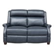 Pemberly Row Power Reclining Loveseat with Head Rests in Shoreham Blue