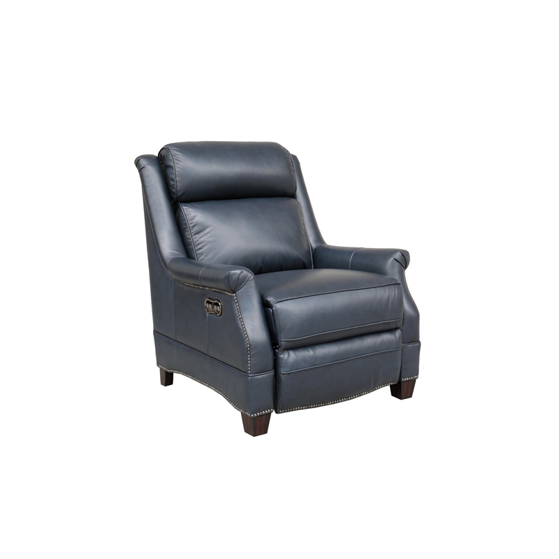 Pemberly Row Power Recliner with Power Head Rest in Shoreham Blue