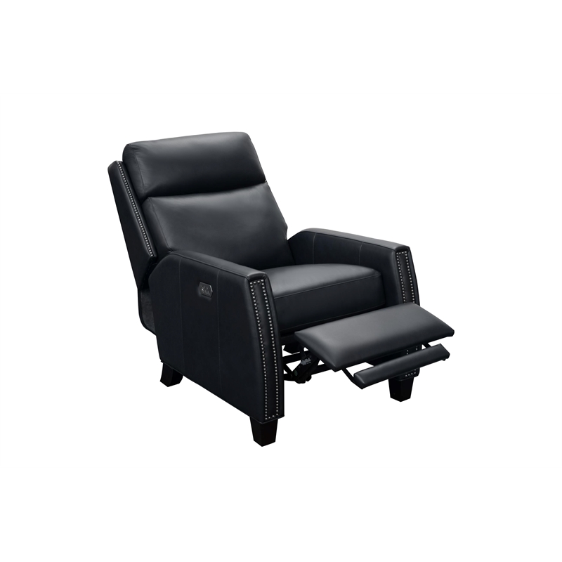 Pemberly Row Power Recliner with Head Rest and Lumbar in Shoreham Blue